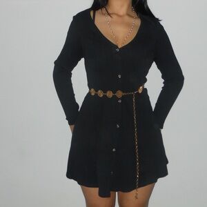Black preppy dress 🖤🥀